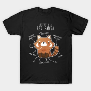 Red Panda Animal Anatomy T-Shirt